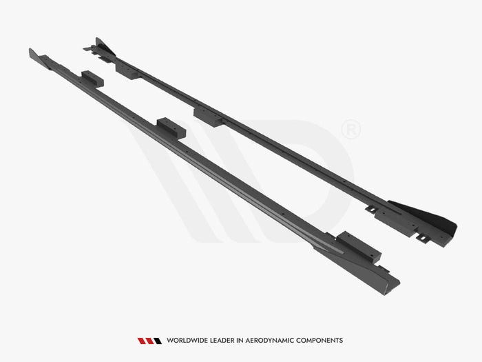 Maxton Design - STREET PRO SIDE SKIRTS DIFFUSERS + FLAPS AUDI A3 8Y
