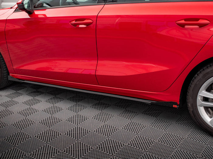 Maxton Design - STREET PRO SIDE SKIRTS DIFFUSERS + FLAPS AUDI A3 8Y