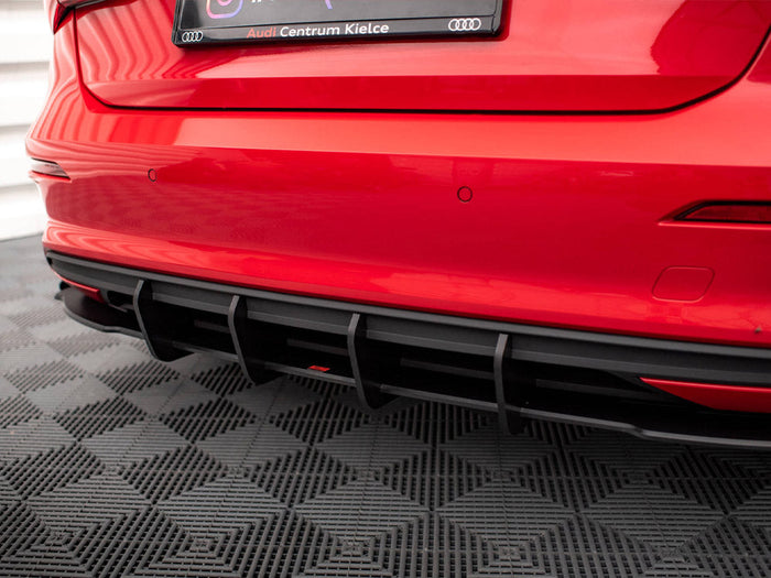 Maxton Design - STREET PRO REAR VALANCE + FLAPS AUDI A3 SPORTBACK 8Y