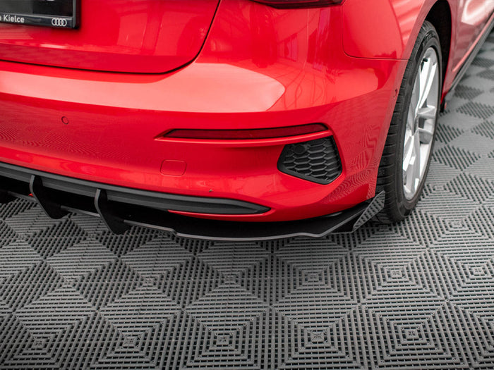 Maxton Design - STREET PRO REAR VALANCE + FLAPS AUDI A3 SPORTBACK 8Y