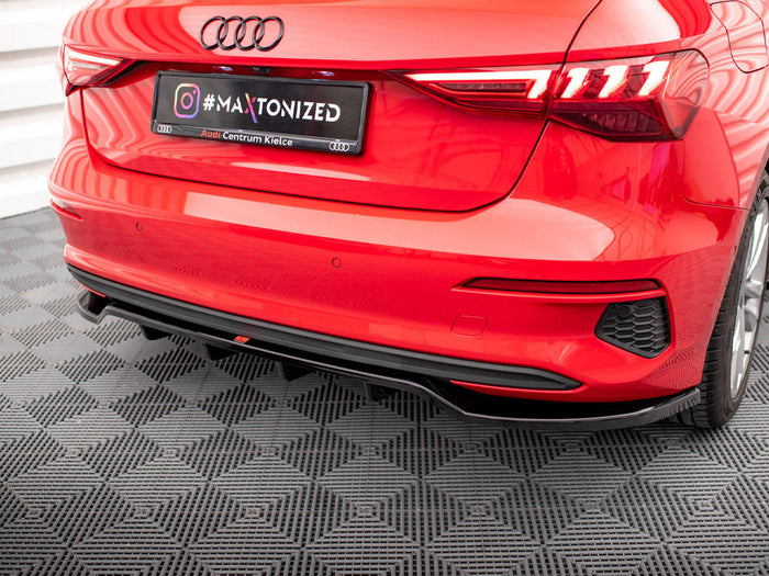 Maxton Design - CENTRAL REAR SPLITTER (VERTICAL BARS) AUDI A3 SPORTBACK 8Y