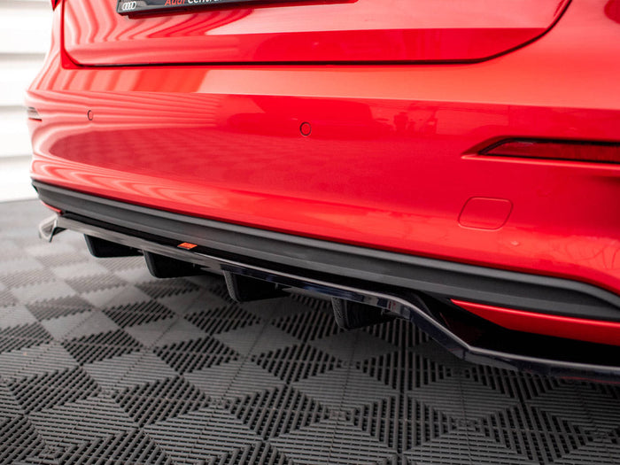 Maxton Design - CENTRAL REAR SPLITTER (VERTICAL BARS) AUDI A3 SPORTBACK 8Y