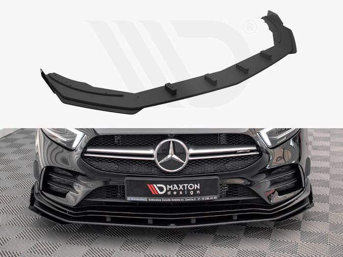 Maxton Design - STREET PRO FRONT SPLITTER + FLAPS MERCEDES A35 AMG / AMG-LINE W177