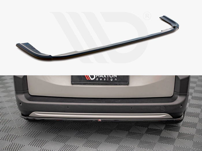 Citroen Berlingo Mk3 Central Rear Splitter - Maxton Design