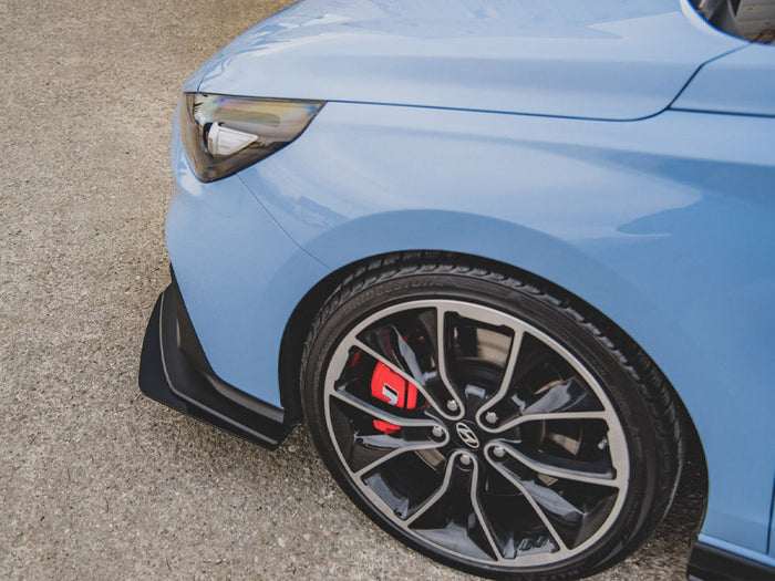 Maxton Design - STREET PRO DURABILITY FRONT SPLITTER + FLAPS HYUNDAI I30 N MK3 HATCHBACK / FASTBACK
