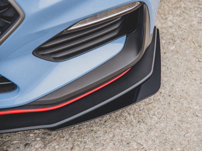 Maxton Design - STREET PRO DURABILITY FRONT SPLITTER + FLAPS HYUNDAI I30 N MK3 HATCHBACK / FASTBACK