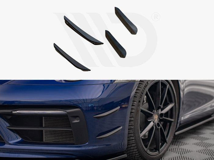 Maxton Design - FRONT BUMPER WINGS (CANARDS) PORSCHE 911 CARRERA AERO 992