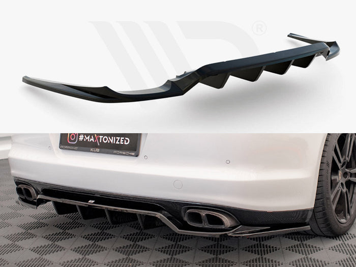 Maxton Design - CENTRAL REAR SPLITTER (VERTICAL BARS) PORSCHE PANAMERA TURBO 970