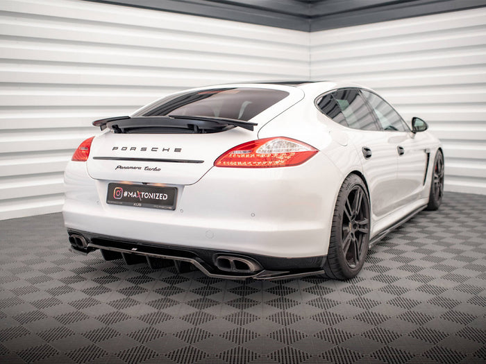 Porsche Panamera Turbo 970 Rear Splitter (Vertical Bars) - Maxton Design