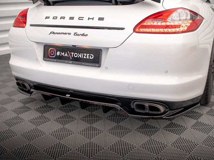 Maxton Design - CENTRAL REAR SPLITTER (VERTICAL BARS) PORSCHE PANAMERA TURBO 970