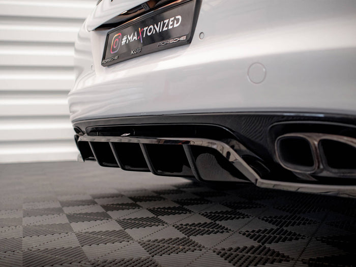 Porsche Panamera Turbo 970 Rear Splitter (Vertical Bars) - Maxton Design