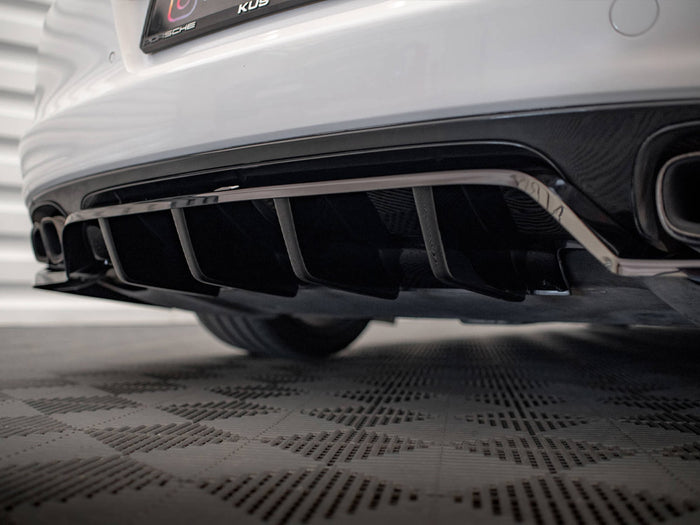 Porsche Panamera Turbo 970 Rear Splitter (Vertical Bars) - Maxton Design