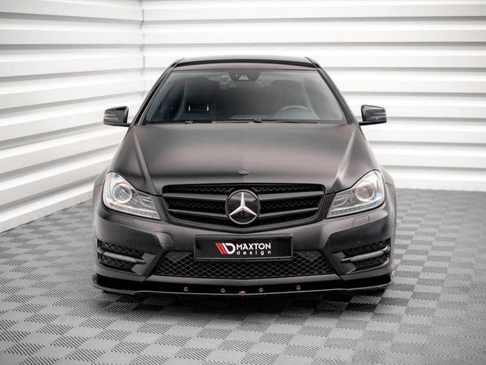 Front Splitter V.2 Mercedes-Benz C Coupe / Sedan / Estate AMG-Line C204 / W204 Facelift / S204 Facelift - Maxton Design