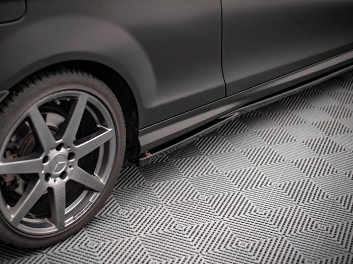 Side Skirts Diffusers Mercedes-Benz C Coupe / Sedan / Estate AMG-Line C204 / W204 Facelift / S204 Facelift - Maxton Design