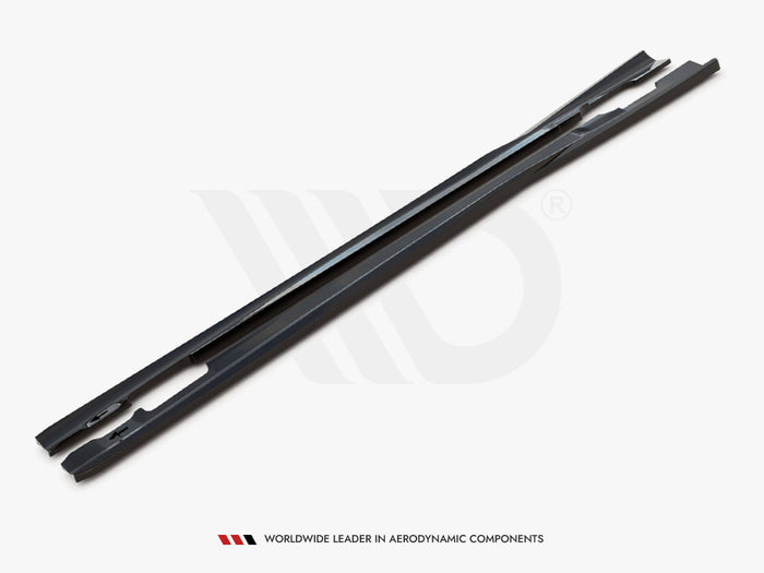 Side Skirts Diffusers Mercedes-Benz C Coupe / Sedan / Estate AMG-Line C204 / W204 Facelift / S204 Facelift - Maxton Design