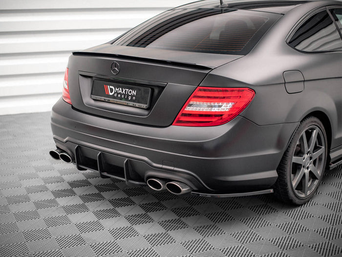 Maxton Design - STREET PRO REAR DIFFUSER MERCEDES C COUPE AMG-LINE C204