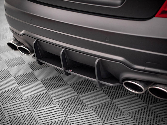 Maxton Design - STREET PRO REAR DIFFUSER MERCEDES C COUPE AMG-LINE C204