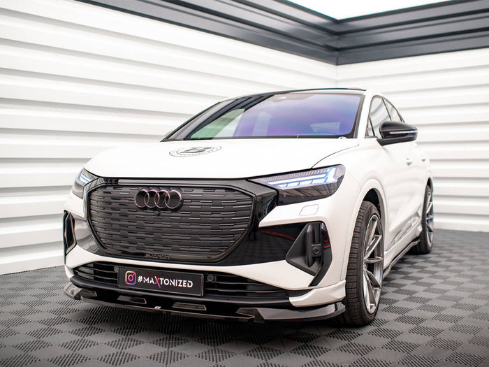 Audi Q4 e-Tron Sportback Mk1 Front Splitter V.1 - Maxton Design