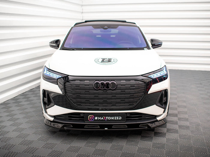 Audi Q4 e-Tron Sportback Mk1 Front Splitter V.1 - Maxton Design
