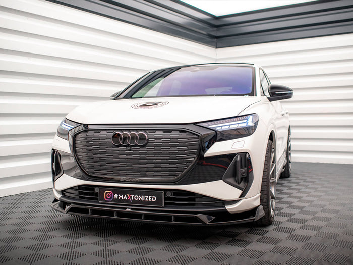 Audi Q4 e-Tron Sportback Mk1 Front Splitter V.2 - Maxton Design