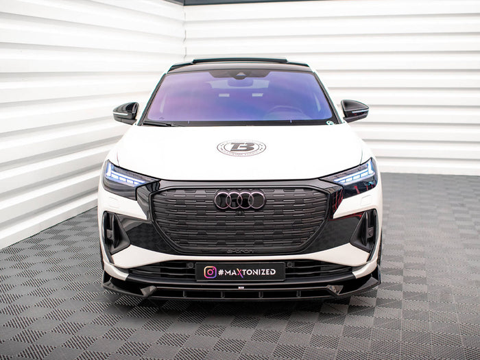 Audi Q4 e-Tron Sportback Mk1 Front Splitter V.2 - Maxton Design