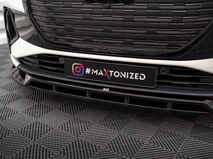 Audi Q4 e-Tron Sportback Mk1 Front Splitter V.2 - Maxton Design