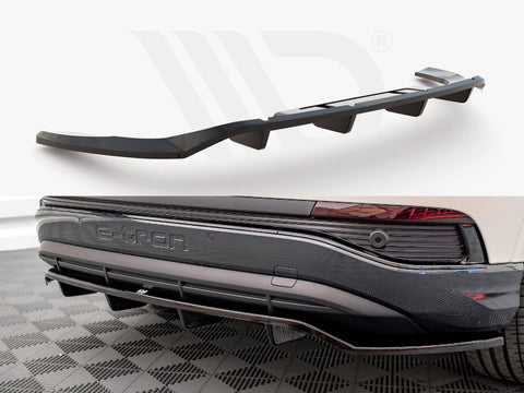 Audi Q4 e-Tron Sportback Mk1 Central Rear Splitter (Vertical Bars) - Maxton Design
