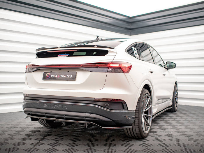 Audi Q4 e-Tron Sportback Mk1 Central Rear Splitter (Vertical Bars) - Maxton Design