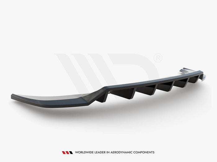 Audi Q3 S-Line F3 Central Rear Splitter (Vertical Bars) - Maxton Design