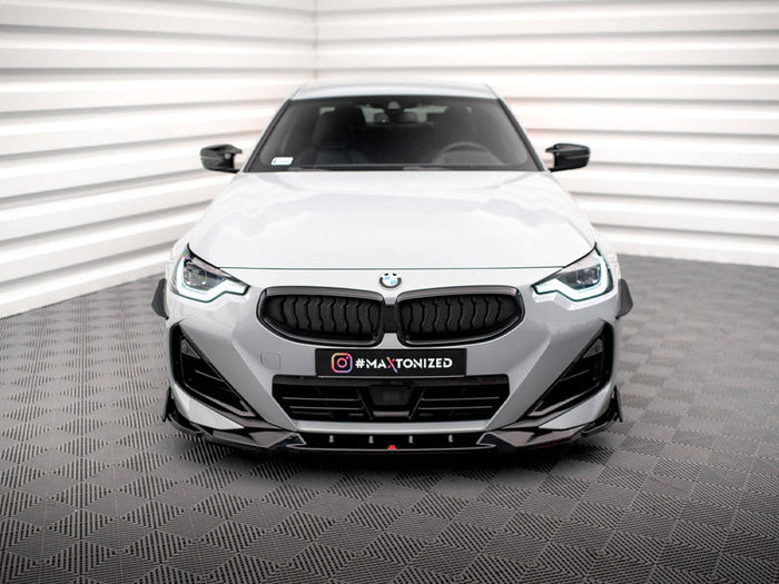 Maxton Design - FRONT SPLITTER V.2 + FLAPS BMW 2 COUPE M-PACK / M240I G42
