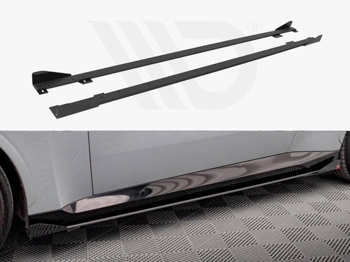Maxton Design - STREET PRO SIDE SKIRTS DIFFUSERS + FLAPS BMW 2 COUPE M-PACK / M240I G42