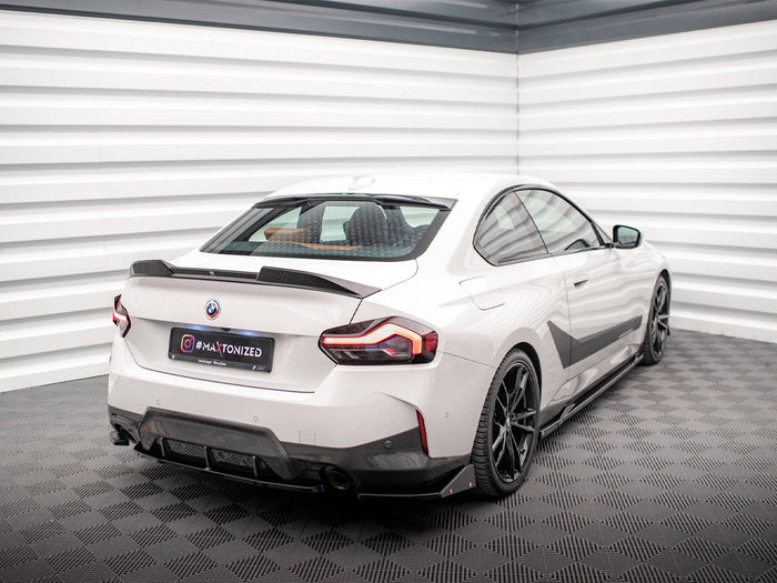Maxton Design - REAR SIDE SPLITTERS V.2 + FLAPS BMW 2 COUPE M-PACK G42