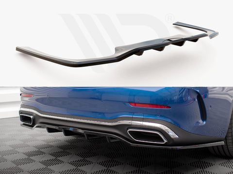 Mercedes C AMG-Line W206 Rear Splitter (Vertical Bars) - Maxton Design