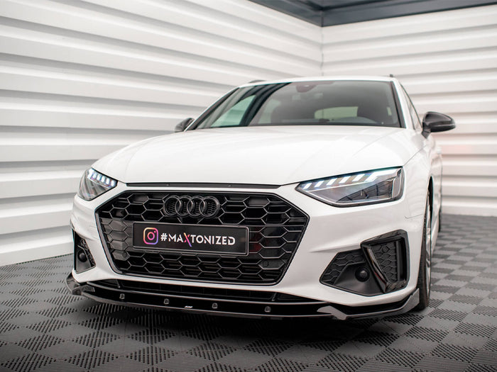 Audi A4 S-Line / S4 B9 Facelift Front Splitter V.1 - Maxton Design