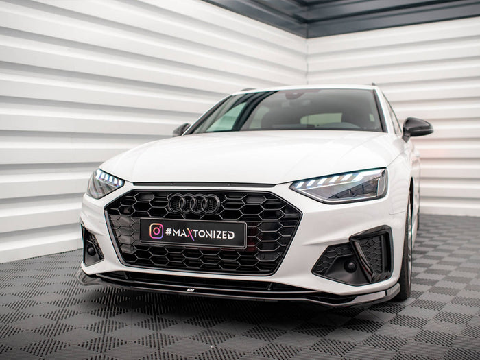 Audi A4 S-Line / S4 B9 Facelift Front Splitter V.2 - Maxton Design