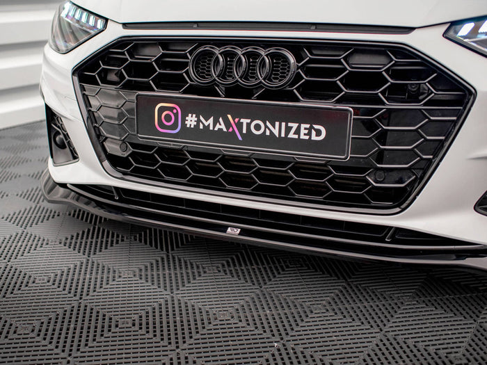 Audi A4 S-Line / S4 B9 Facelift Front Splitter V.2 - Maxton Design