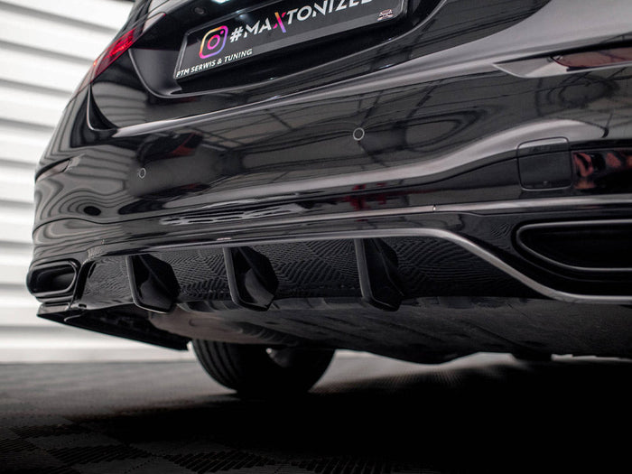 Maxton Design - CENTRAL REAR SPLITTER (VERTICAL BARS) MERCEDES S AMG-LINE W223