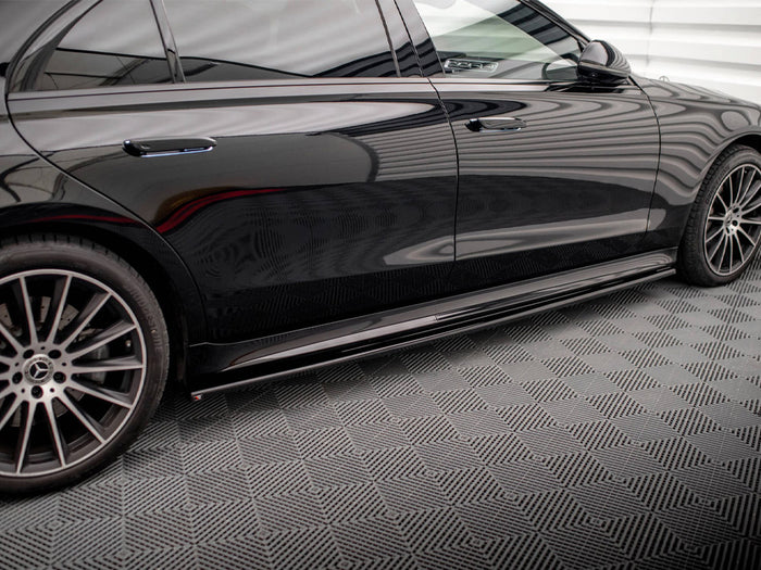 Mercedes S Long AMG-Line V223 Side Skirts Diffusers - Maxton Design
