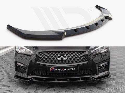 Infiniti Q50 S Mk1 Front Splitter V.2 - Maxton Design
