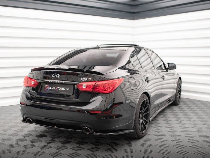 Infiniti Q50 S Mk1 Rear Side Splitters - Maxton Design