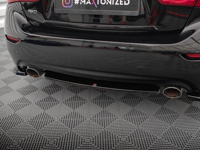 Infiniti Q50 S Mk1 Central Rear Splitter - Maxton Design