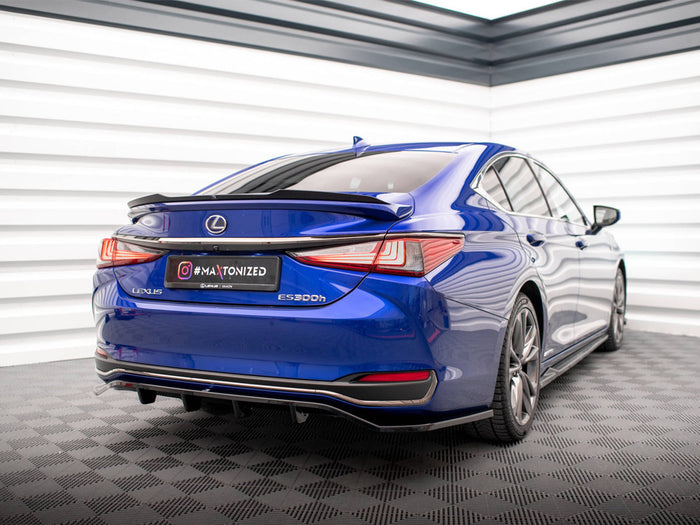 Lexus ES F Sport Mk7 Central Rear Splitter (Vertical Bars) - Maxton Design