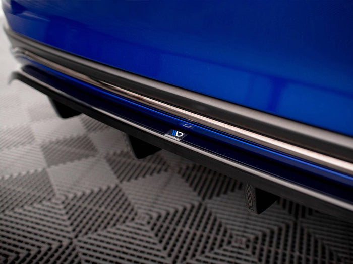 Lexus ES F Sport Mk7 Central Rear Splitter (Vertical Bars) - Maxton Design