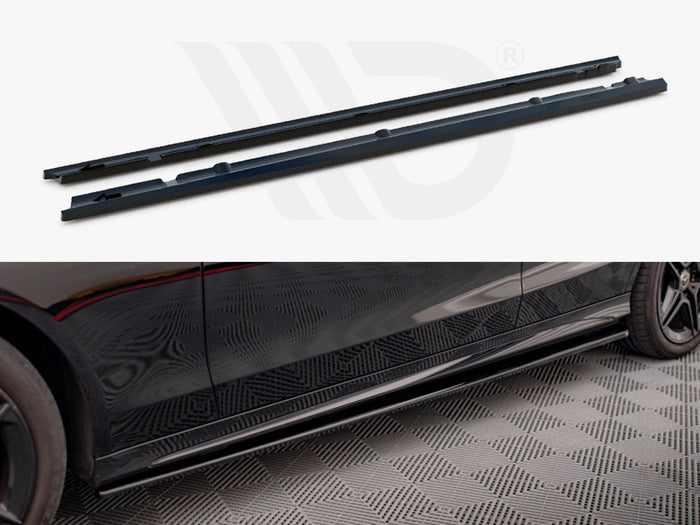 Side Skirts Diffusers Mercedes-Benz C43 / C AMG-Line Sedan / Estate W205 / S205 Facelift - Maxton Design