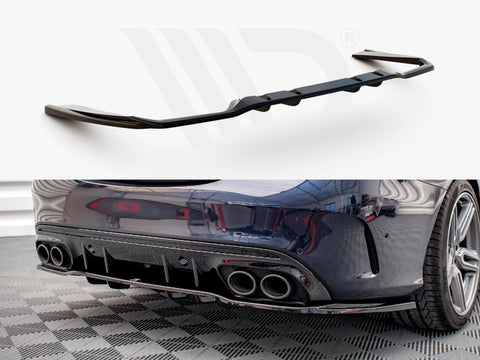 Mercedes-AMG C43 Sedan / Estate W205 / S205 Facelift Rear Splitter (Vertical Bars) - Maxton Design