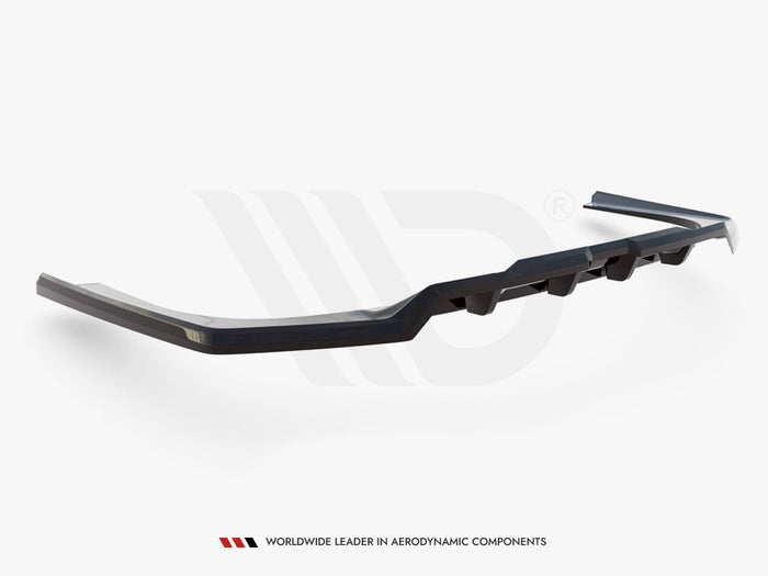 BMW 7 M-Pack G70 Central Rear Splitter (Vertical Bars) - Maxton Design