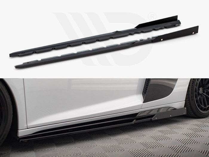 Maxton Design - SIDE SKIRTS DIFFUSERS V.2 + FLAPS AUDI R8 MK2 FACELIFT