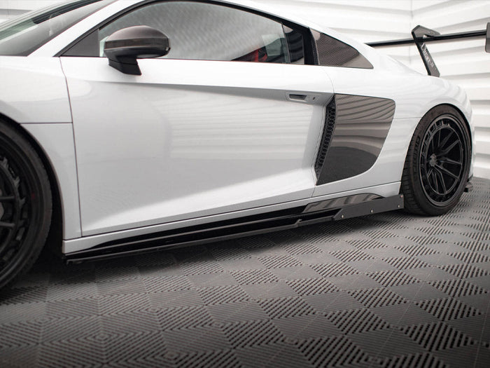 Maxton Design - SIDE SKIRTS DIFFUSERS V.2 + FLAPS AUDI R8 MK2 FACELIFT