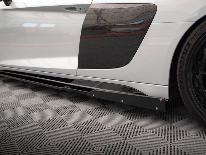 Maxton Design - SIDE SKIRTS DIFFUSERS V.2 + FLAPS AUDI R8 MK2 FACELIFT