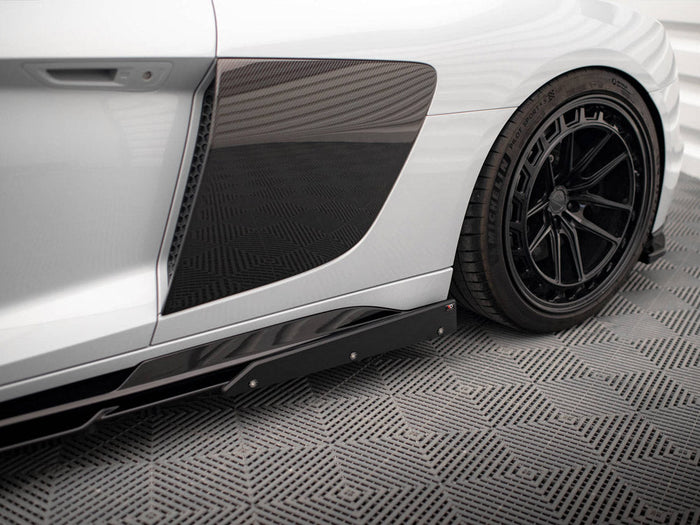 Maxton Design - SIDE SKIRTS DIFFUSERS V.2 + FLAPS AUDI R8 MK2 FACELIFT